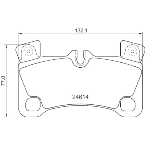 Bremsbelagsatz Scheibenbremse Hella Pagid 8DB 355 014-631 für Audi Porsche Seat