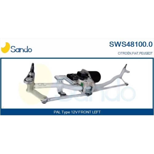 Scheibenreinigungsanlage Sando SWS48100.0 für Citroën/peugeot Vorne