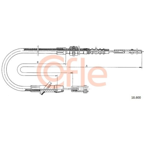 Seilzug Kupplungsbetätigung Cofle 18.600 für Suzuki