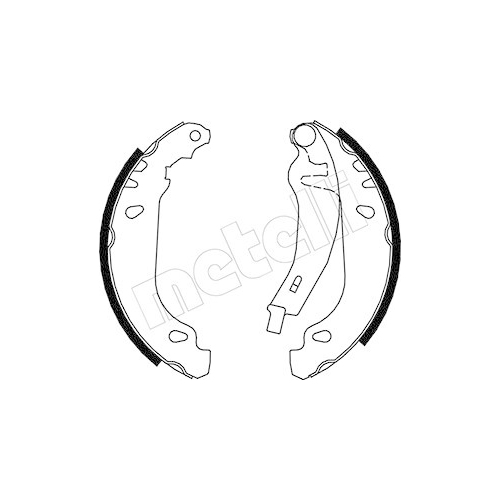 Bremsbackensatz Metelli 53-0345Y für Hinterachse