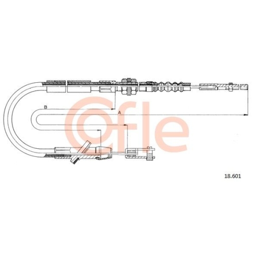 Seilzug Kupplungsbetätigung Cofle 18.601 für Suzuki