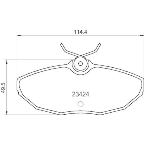 Bremsbelagsatz Scheibenbremse Hella Pagid 8DB 355 018-561 für Ford Jaguar