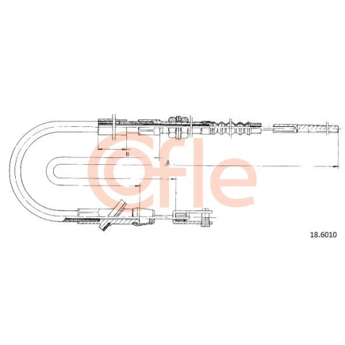 Seilzug Kupplungsbetätigung Cofle 18.6010 für Suzuki