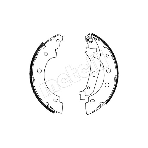 Bremsbackensatz Metelli 53-0355 für Nissan Renault Hinterachse