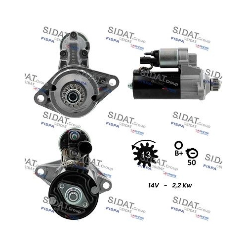 Starter Sidat S12BH0145 für Audi Seat Skoda VW Vag