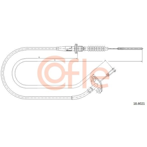 Seilzug Kupplungsbetätigung Cofle 18.6021 für Opel Suzuki