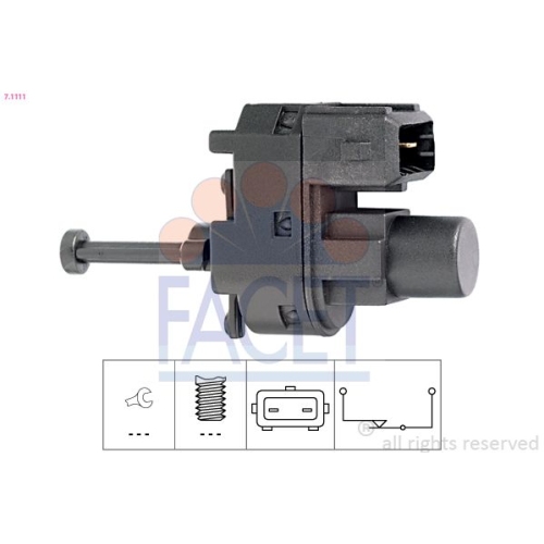 Bremslichtschalter Facet 7.1111 Made In Italy - Oe Equivalent für Ford Jaguar