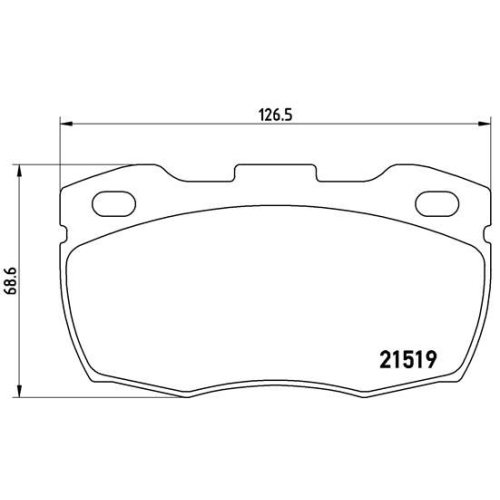 Bremsbelagsatz Scheibenbremse Brembo P44005 Prime Line für Rover Vorderachse