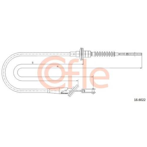 Seilzug Kupplungsbetätigung Cofle 18.6022 für Nissan Suzuki