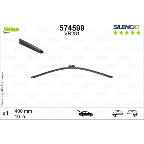 Wischblatt Valeo 574599 Silencio Rear für Bmw Citroën Opel Vauxhall Volvo Hinten