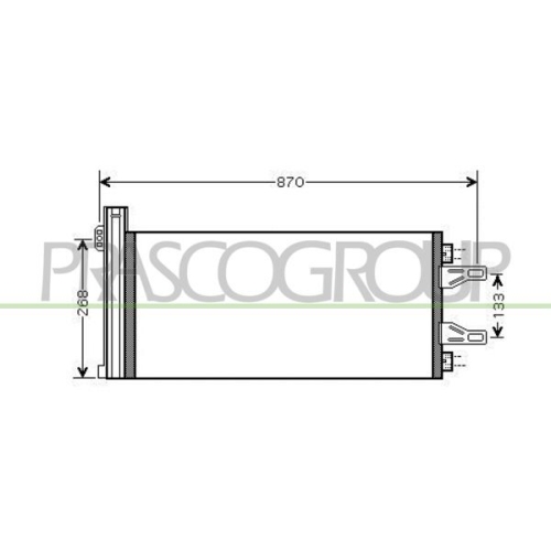 Kondensator Klimaanlage Prasco CI954C002 Prascoselection für Citroën Fiat Vorne