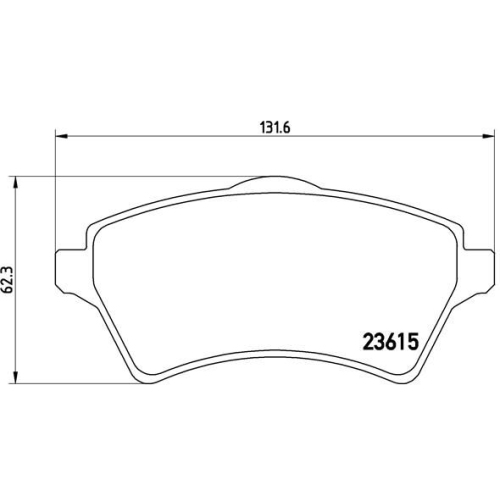 Bremsbelagsatz Scheibenbremse Brembo P44011 Prime Line für Land Rover