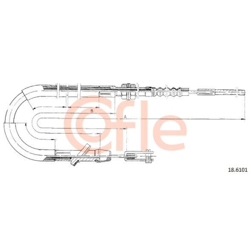 Seilzug Kupplungsbetätigung Cofle 18.6101 für Suzuki