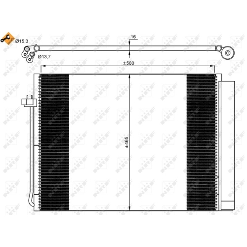 Condenser Air Conditioning Nrf 35906 Easy Fit for Bmw