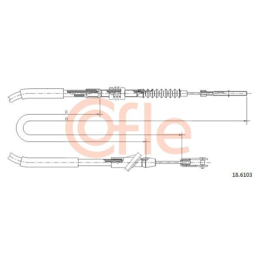 Seilzug Kupplungsbetätigung Cofle 18.6103 für Suzuki