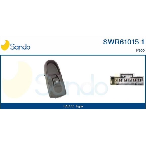 Schalter Fensterheber Sando SWR61015.1 für Iveco Vorne Links