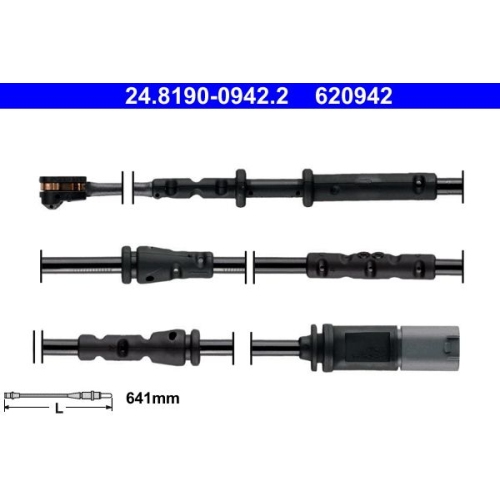 Warnkontakt Bremsbelagverschleiß Ate 24-8190-0942-2 für Bmw Mini Hinterachse