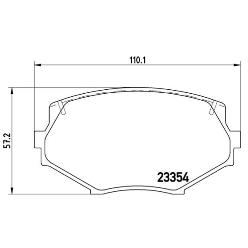 Bremsbelagsatz Scheibenbremse Brembo P49020 Prime Line für Mazda Mitsubishi