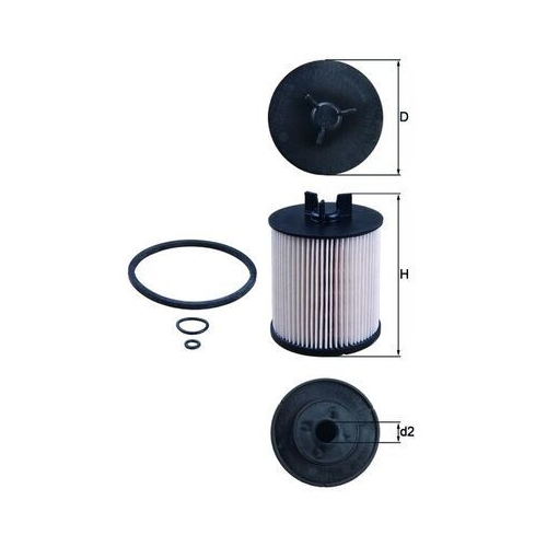 Kraftstofffilter Mahle KX 86/1D für Audi VW Cupra