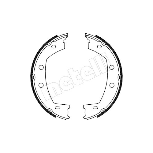 Bremsbackensatz Feststellbremse Metelli 53-0374 für Land Rover Hinterachse