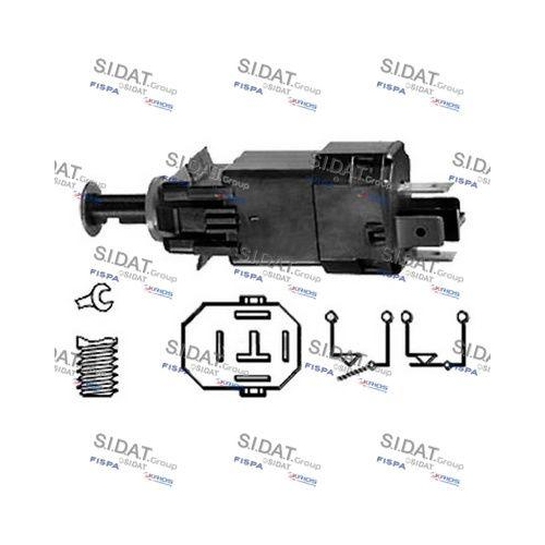 Bremslichtschalter Sidat 5.140077 für Opel Suzuki Chevrolet General Motors