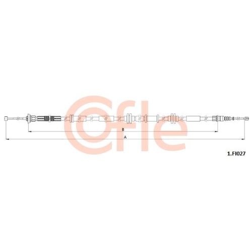 Seilzug Feststellbremse Cofle 1.FI027 für Fiat Hinten Links Hinten Rechts