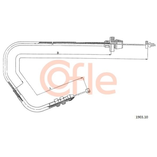 Gaszug Cofle 1903.10 für Fiat Lancia