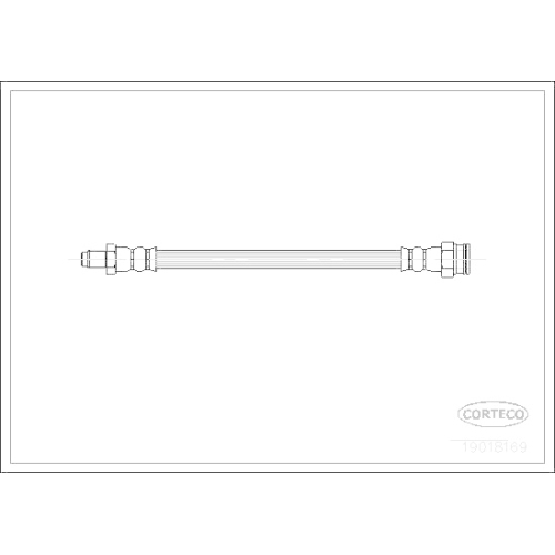 Bremsschlauch Corteco 19018169 für Renault Vorderachse