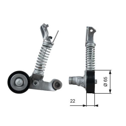 Riemenspanner Keilrippenriemen Gates T39373 Drivealign® für Mercedes Benz