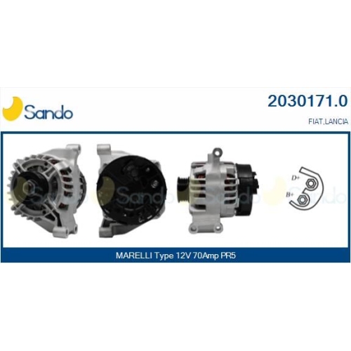 Generator Sando 2030171.0 für Alfa Romeo Fiat