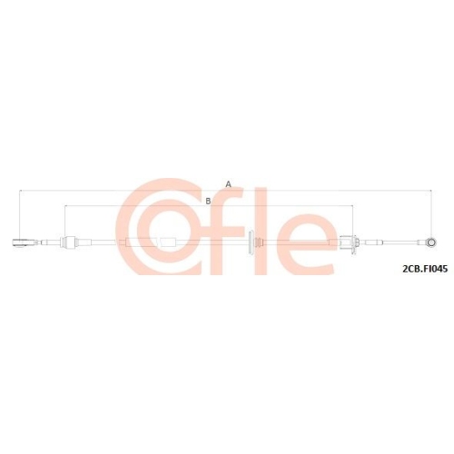 Seilzug Schaltgetriebe Cofle 2CB.FI045 für Fiat Lancia