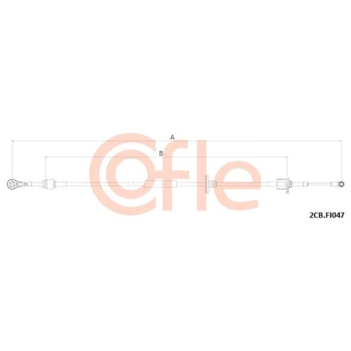 Seilzug Schaltgetriebe Cofle 2CB.FI047 für Fiat Lancia