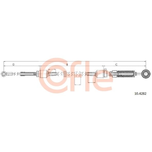 Seilzug Schaltgetriebe Cofle 10.4282 für Bmw