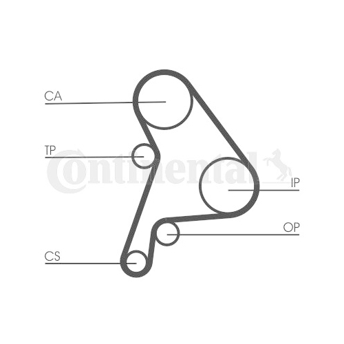 Zahnriemen Continental Ctam CT1012 für Audi Seat Skoda VW