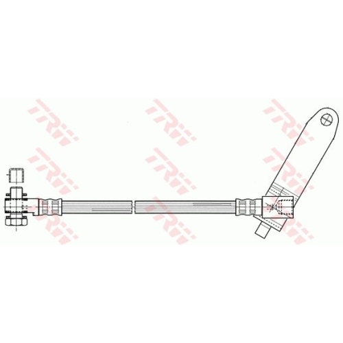 Bremsschlauch Trw PHD951 für Ford Vorderachse Vorderachse Rechts Rechts