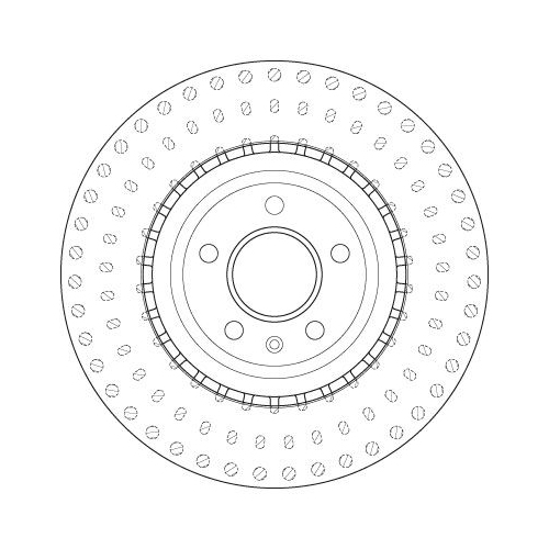 TRW 1X Bremsscheibe Vorderachse für Audi Porsche