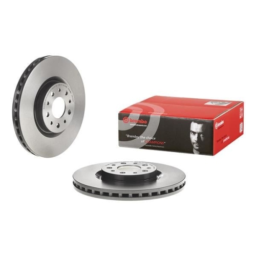 2X Brembo Bremsscheibe Vorderachse Prime Line - Uv Coated für Fiat