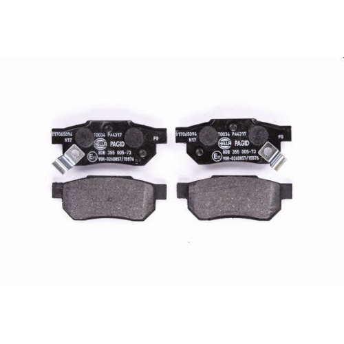 Bremsbelagsatz Scheibenbremse Hella Pagid 8DB 355 005-731 für Honda Isuzu Mazda