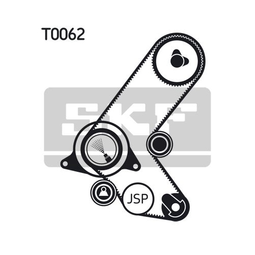 Zahnriemensatz Skf VKMA 05208 für Honda Opel Vauxhall Chevrolet