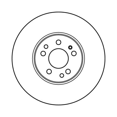 TRW 1X Bremsscheibe für Mercedes Benz