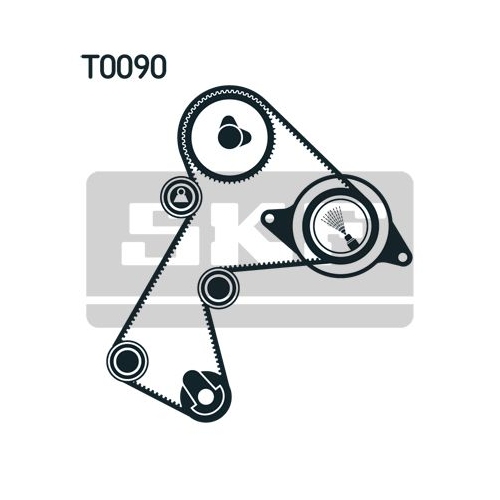 Zahnriemensatz Skf VKMA 06116 für Mitsubishi Opel Renault Vauxhall Volvo Dacia