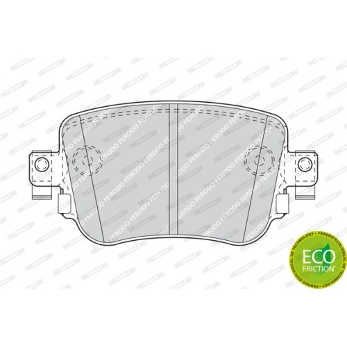 Bremsbelagsatz Scheibenbremse Ferodo FDB4485 Premier Eco Friction für Audi Seat