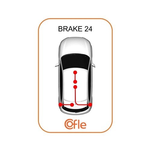 Seilzug Feststellbremse Cofle 491.14 für Fiat Hinten Rechts