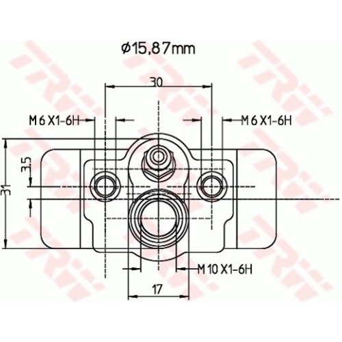 Radbremszylinder Trw BWB174 für Suzuki Hinterachse