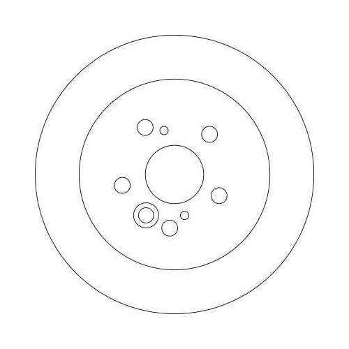 TRW 2X Bremsscheibe Hinterachse für Toyota Chery