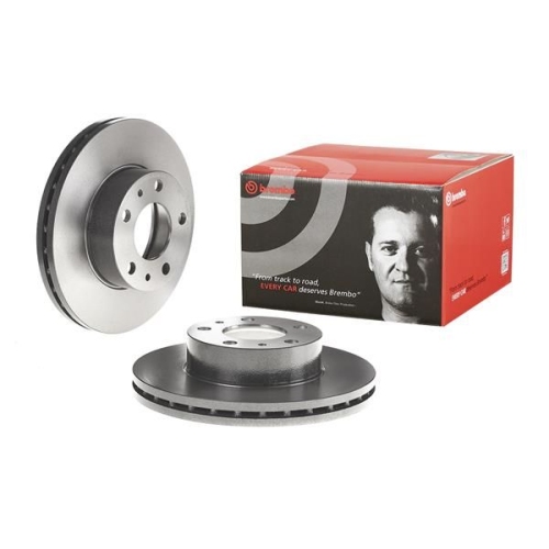 2X Brembo Bremsscheibe Prime Line - Uv Coated für Citroën Fiat Peugeot