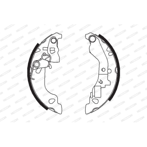 Bremsbackensatz Ferodo FSB602 Premier für Fiat Hinterachse