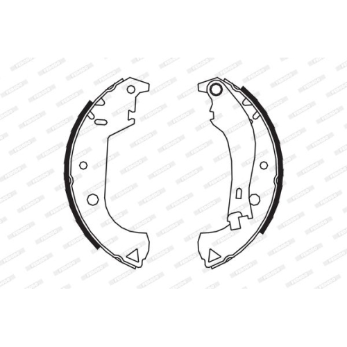 Bremsbackensatz Ferodo FSB604 Premier für Fiat Hinterachse