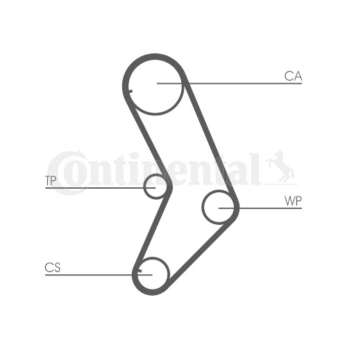 Zahnriemen Continental Ctam CT999 für Fiat Lancia