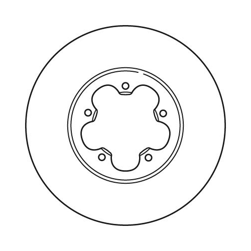 TRW 1X Bremsscheibe Vorderachse für Ford